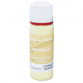 Concentrated liquid vanilla coloring for soap and cosmetics