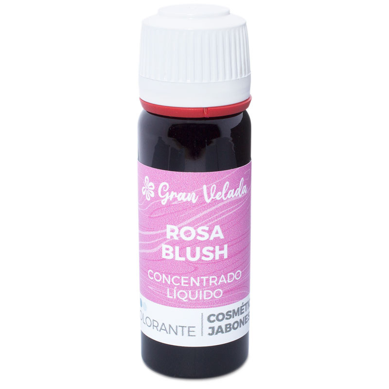 Concentrated liquid blush pink coloring for cosmetics and soap