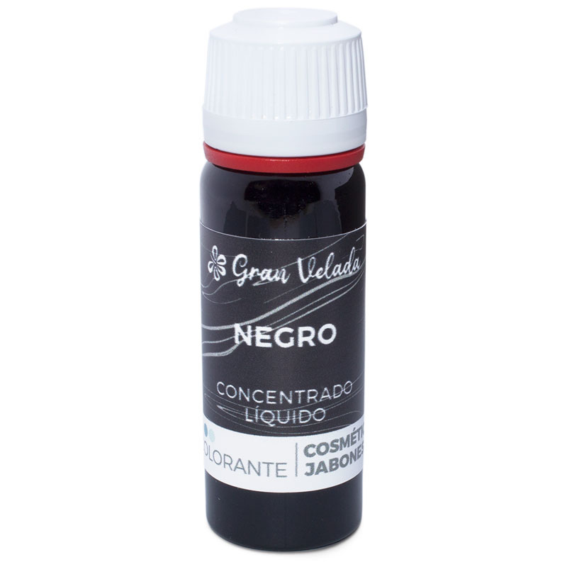 Colorante negro liquido concentrado para cosmetica y jabon