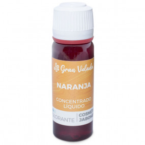 Colorante naranja liquido concentrado para jabon y cosmetica