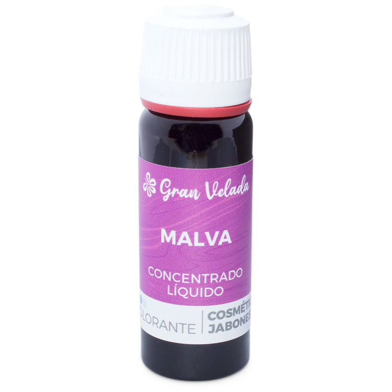 Colorante malva liquido concentrado para cosmetica y jabon