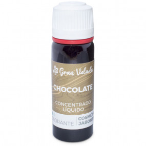 Concentrated liquid chocolate coloring for soap and cosmetics