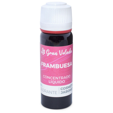 Concentrated liquid raspberry coloring for cosmetics and soap