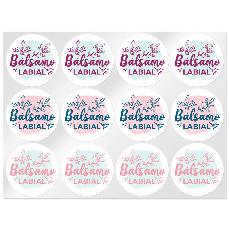 Pegatinas para balsamo labial