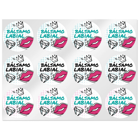 Youth lip balm stickers