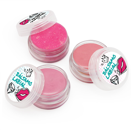 Stickers for youthful lip balms