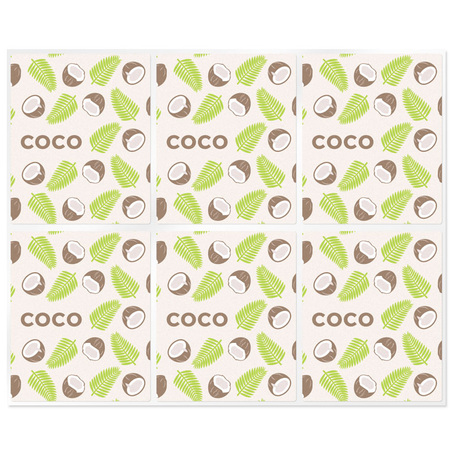 Pegatinas para labiales de coco