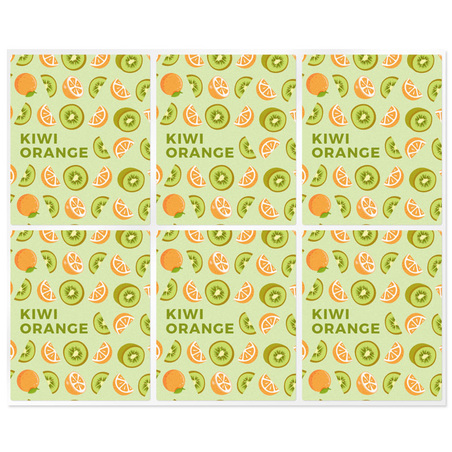 Stickers for orange kiwi lipstickers