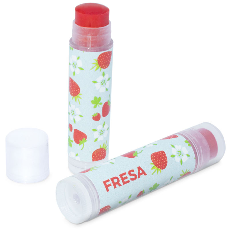 Stickers to make strawberry lipsticks
