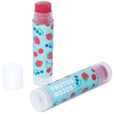 Stickers to make red fruit lipsticks