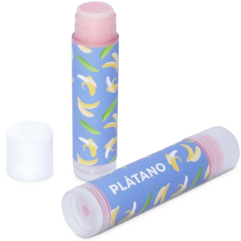 Stickers to make banana lipsticks