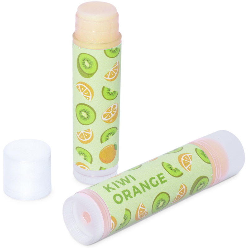 Stickers to make orange kiwi lipsticks