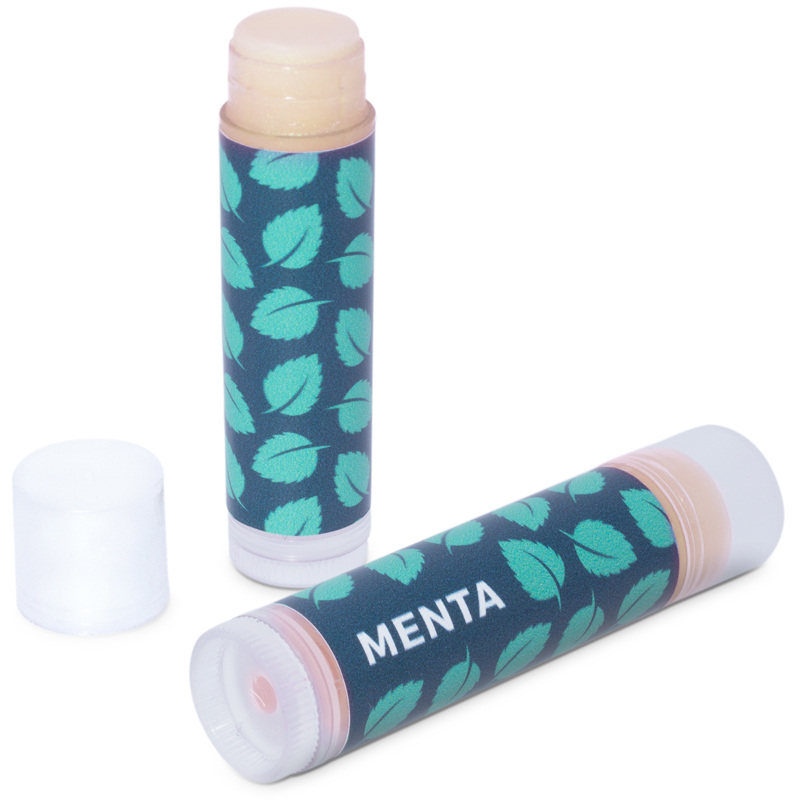 Pegatinas para hacer labiales de menta