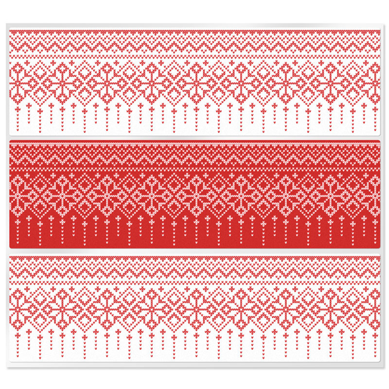 Red stickers Christmas print