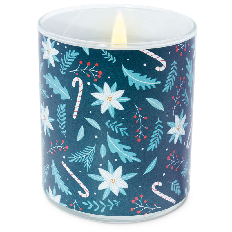 Stickers Christmas motifs candles in glass