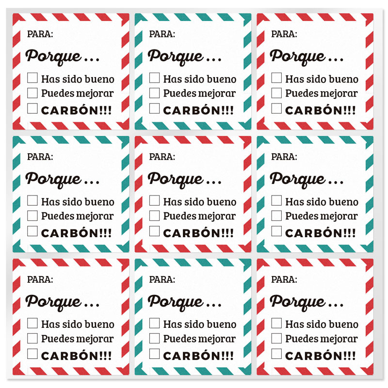 Christmas stickers for gifts because...