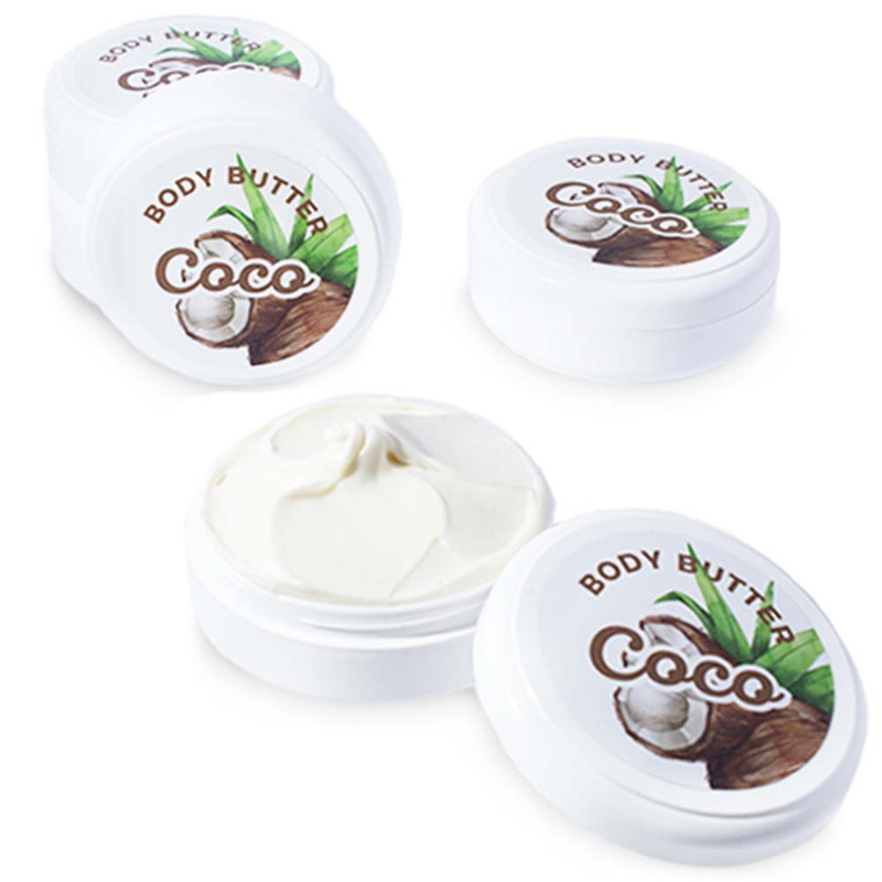 Pegatinas para body butter de coco diy