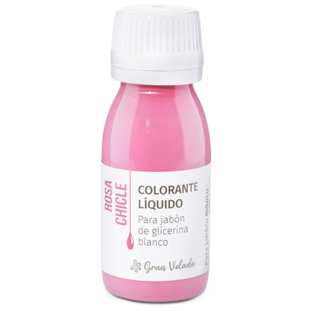Colorante jabon blanco glicerina rosa chicle