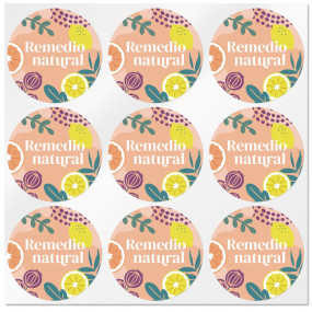 Organic stickers for natural remedy Organic stickers for natural remedy