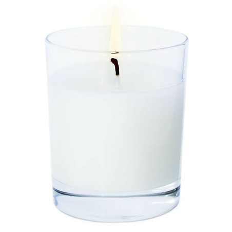 Vaso de cristal recto para velas