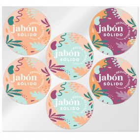 Stickers jabon solido Stickers jabon solido