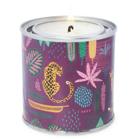 Velas en lata pegatinas tropical glam