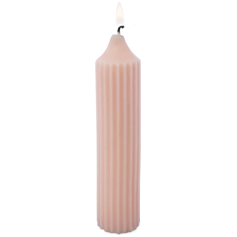 High fluted candle mold