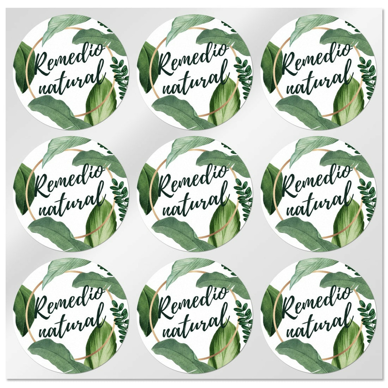 Nature stickers for home remedies