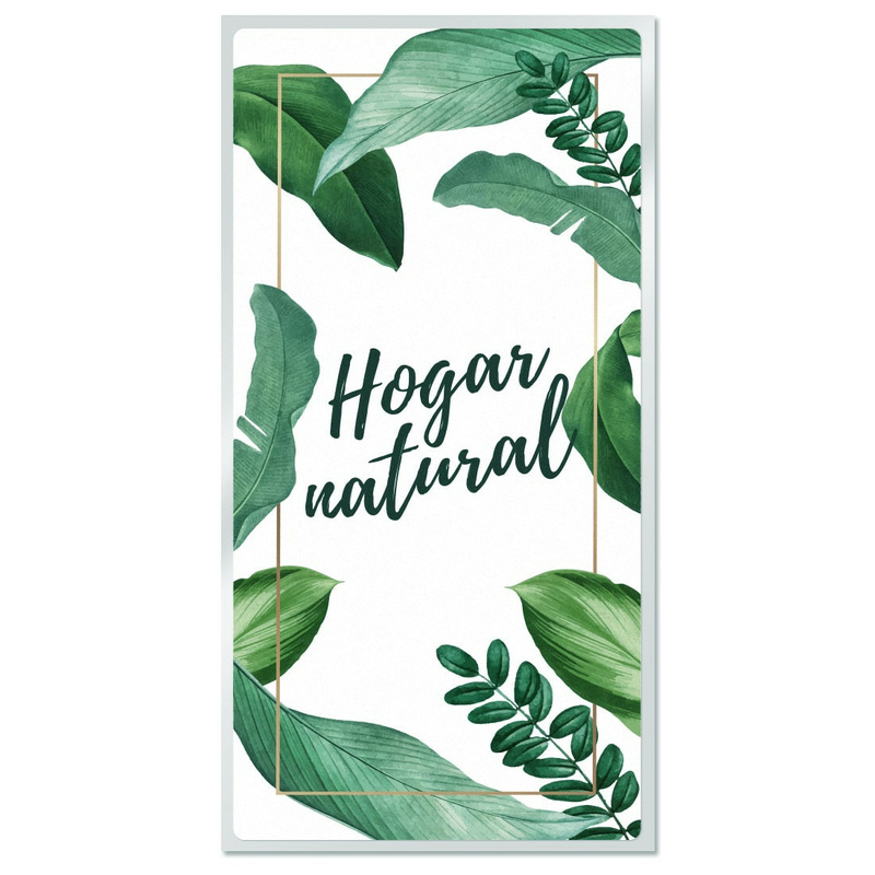 Natural home elongated stickers
