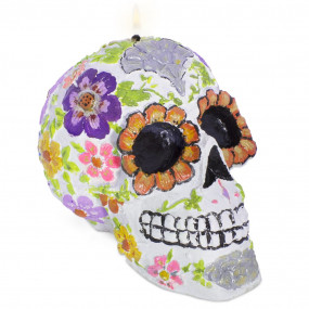 Mexican skull mold with large flowers Mexican skull mold with large flowers