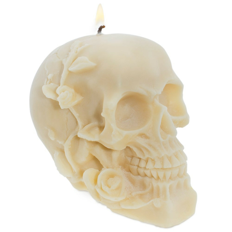 Skull mold with roses