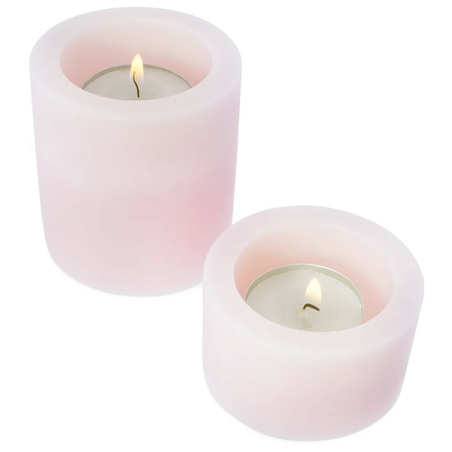 Pack to make wax cylindrical candle holders