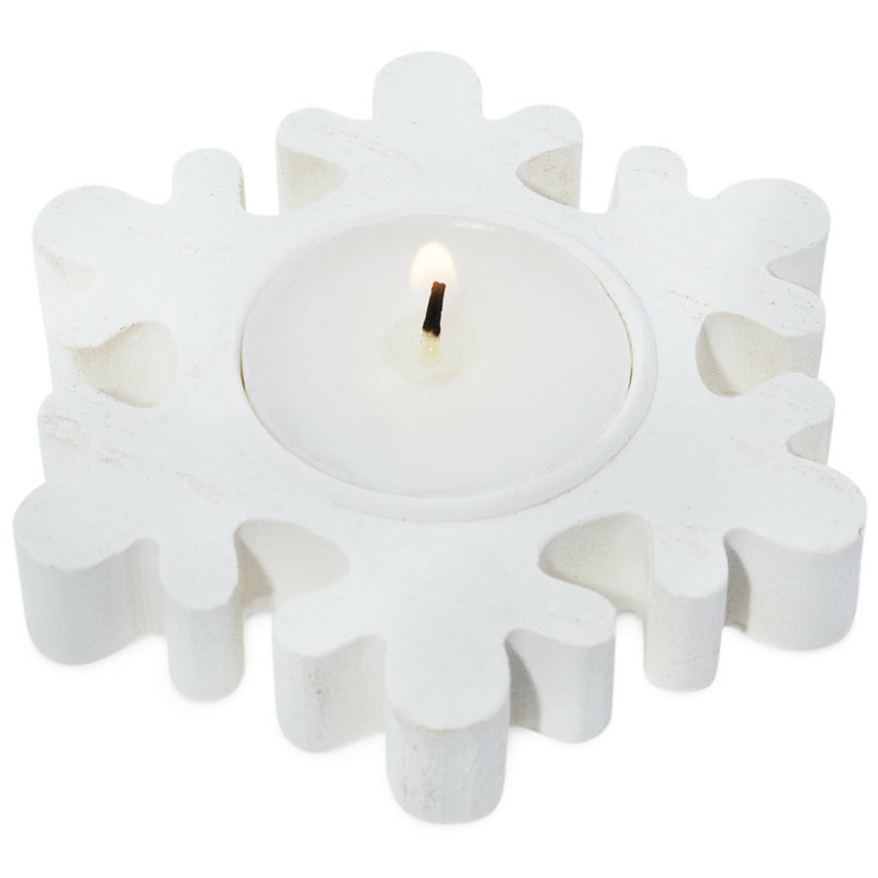 Snowflake mold to make candle holders