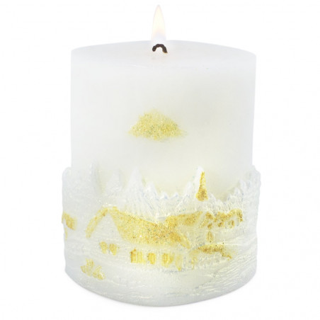 Mold candle Christmas landscape