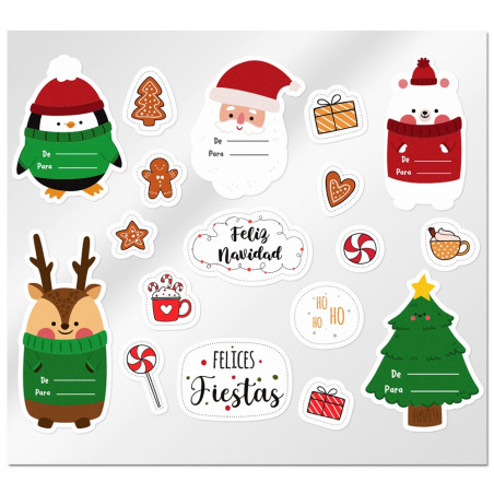 Christmas mix stickers