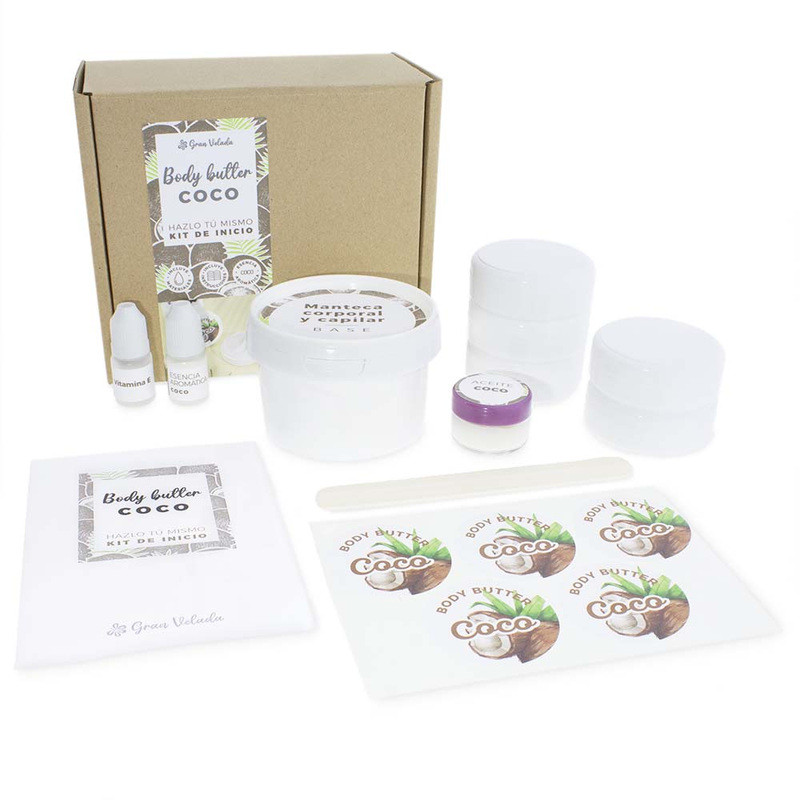 Kit to make homemade coconut body butter. Online sales