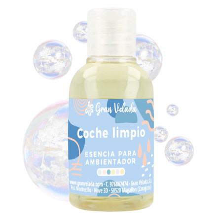 Esencia aromatica coche limpio