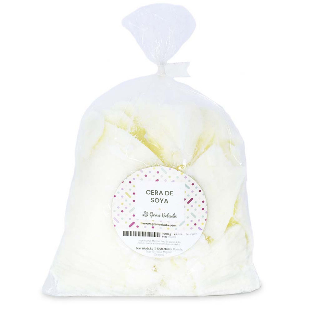 Cera de soja para velas y cosmetica. Gran Velada Peso 100 gr