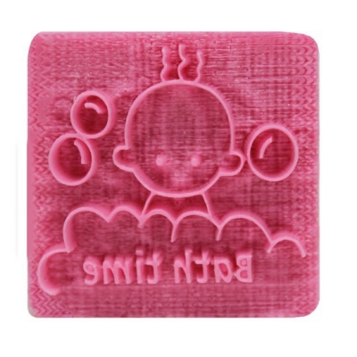 Bath time stamp for soaps