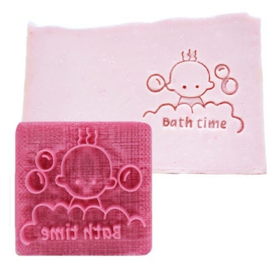 Bath time soap stamp