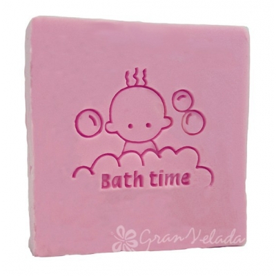 Sello infantil bath time