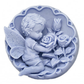 Molde pastilla de jabón con Angelito