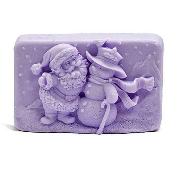 Moldes para hacer jabón Papa Noel y muñeco de Nieve