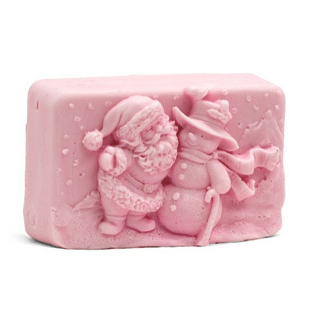 Santa Claus mold and snowman for soaps