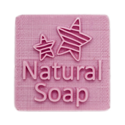 Sello natural soap con estrellas
