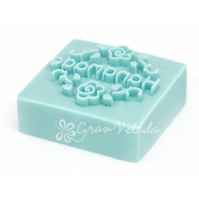 Seal for handmade soap with roses