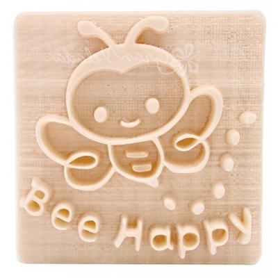 Happy bee seal for soap