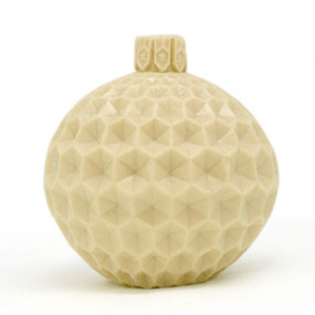 Molde para velas Bola Navideña Textura Panal Molde para velas Bola Navideña Textura Panal