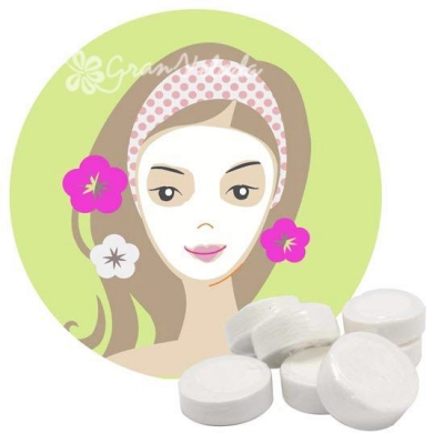 Mascarilla Facial de Celulosa Comprimida DIY
