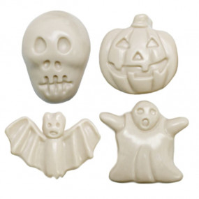 Halloween Mold with 4 Spooky Figures Halloween Mold with 4 Spooky Figures